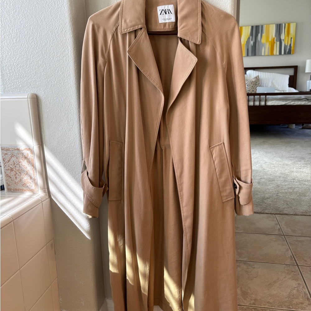Zara Camel Long Coat